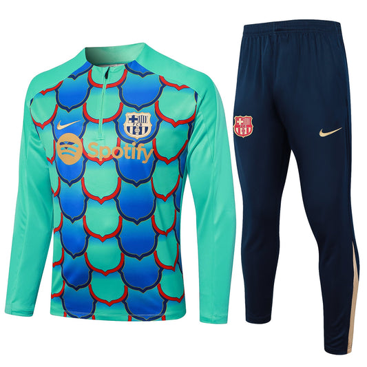 Fato de Treino FC Barcelona 2024-25 - Camisola com Fecho