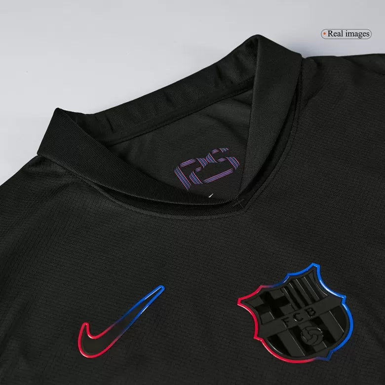 Camisola FC Barcelona 2024-25 Alternativa Preta UCL Versão Adepto RAPHINHA #11