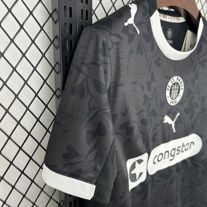 Camisola St. Pauli 2025-26 Alternativa Preta Versão Adepto
