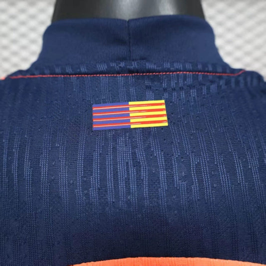 Camisola FC Barcelona 2025-26 Alternativa Laranja Versão Jogador