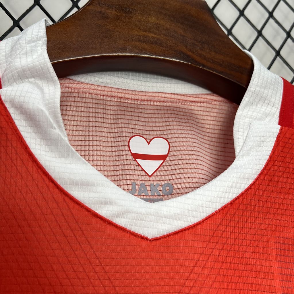Camisola VfB Estugarda 2024-25 Alternativa Vermelha Versão Adepto