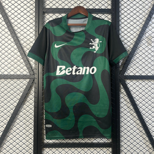 Camisola SCP 2025-26 Alternativa Verde Versão Adepto (Entrega Imediata)