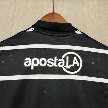Camisola Olimpia Asuncion 2025-26 Alternativa Preta Versão Adepto