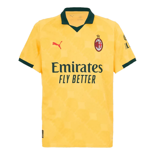 Camisola Ac Milan 2025-26 Alternativa Amarela Versão Adepto