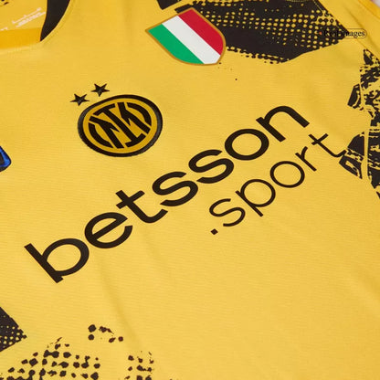 Camisola Inter Milão 2024-25 Alternativa Amarela Versão Adepto BARELLA #23