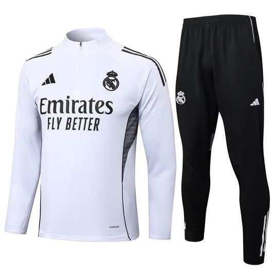 Fato de Treino Real Madrid CF 2024-25 - Camisola com Fecho