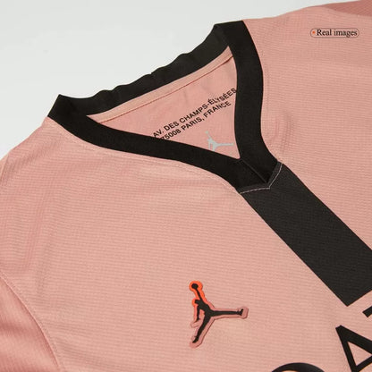 Camisola FC Paris Saint-Germain 2024-25 Alternativa Laranja UCL Versão Adepto KVARATSKHELIA #7