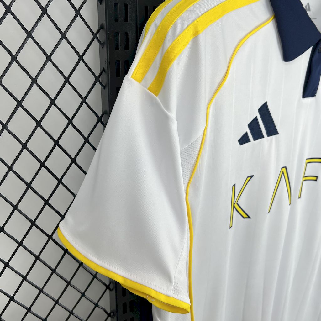 Camisola Al-Nassr 2025-26 Alternativa Branca Versão Adepto RONALDO #7 (Entrega Imediata)