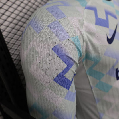 Camisola Manga Comprida Inter Milão 2025-26 Alternativa Branca Versão Jogador