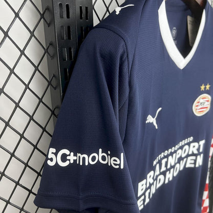 Camisola PSV Eindhoven 2025-26 Alternativa Azul Versão Adepto