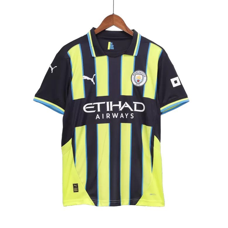 Camisola MCI 2024-25 Alternativa Amarela UCL Versão Adepto HAALAND #9