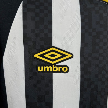 Camisola Santos FC 2025-26 Alternativa Preta/Branca Versão Adepto