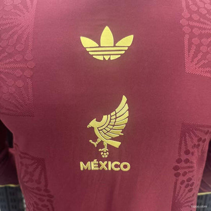 Camisola Manga Comprida Mexico 2025 Edição Gold-Cup Versão Jogador