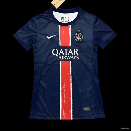 Camisola FC Paris Saint-Germain 2024-25 Principal Final UCL Versão Mulher 1 Estrela