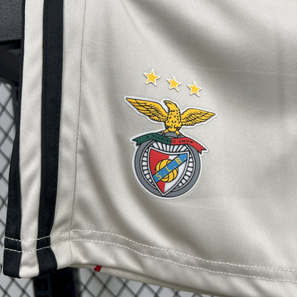 Kit Criança SLB 2025-26 Alternativo Beje (Entrega Imediata)