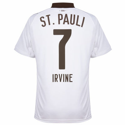 Camisola FC St. Pauli 2025-26 Alternativa Branca Versão Adepto IRVINE #7