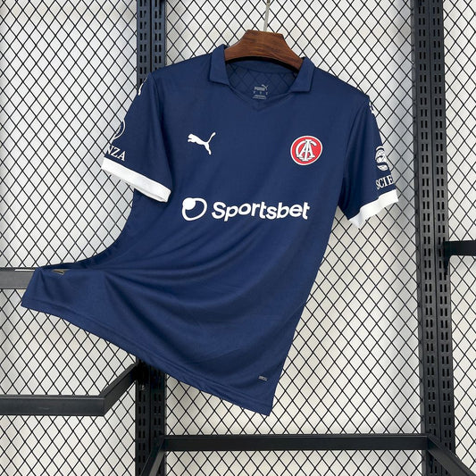 Camisola CA Independiente 2025-26 Alternativa Azul Versão Adepto