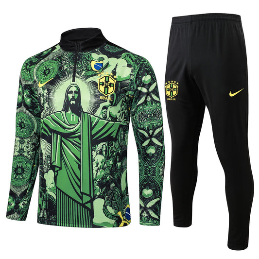 Fato de Treino Brasil 2024 - Camisola com Fecho