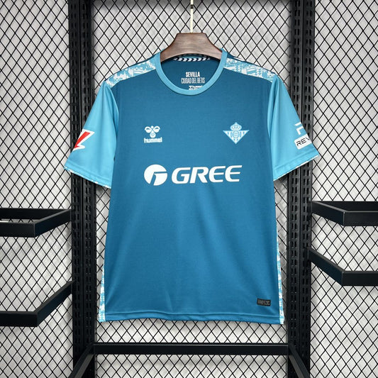 Camisola Real Betis 2024-25 Alternativa Azul Versão Adepto