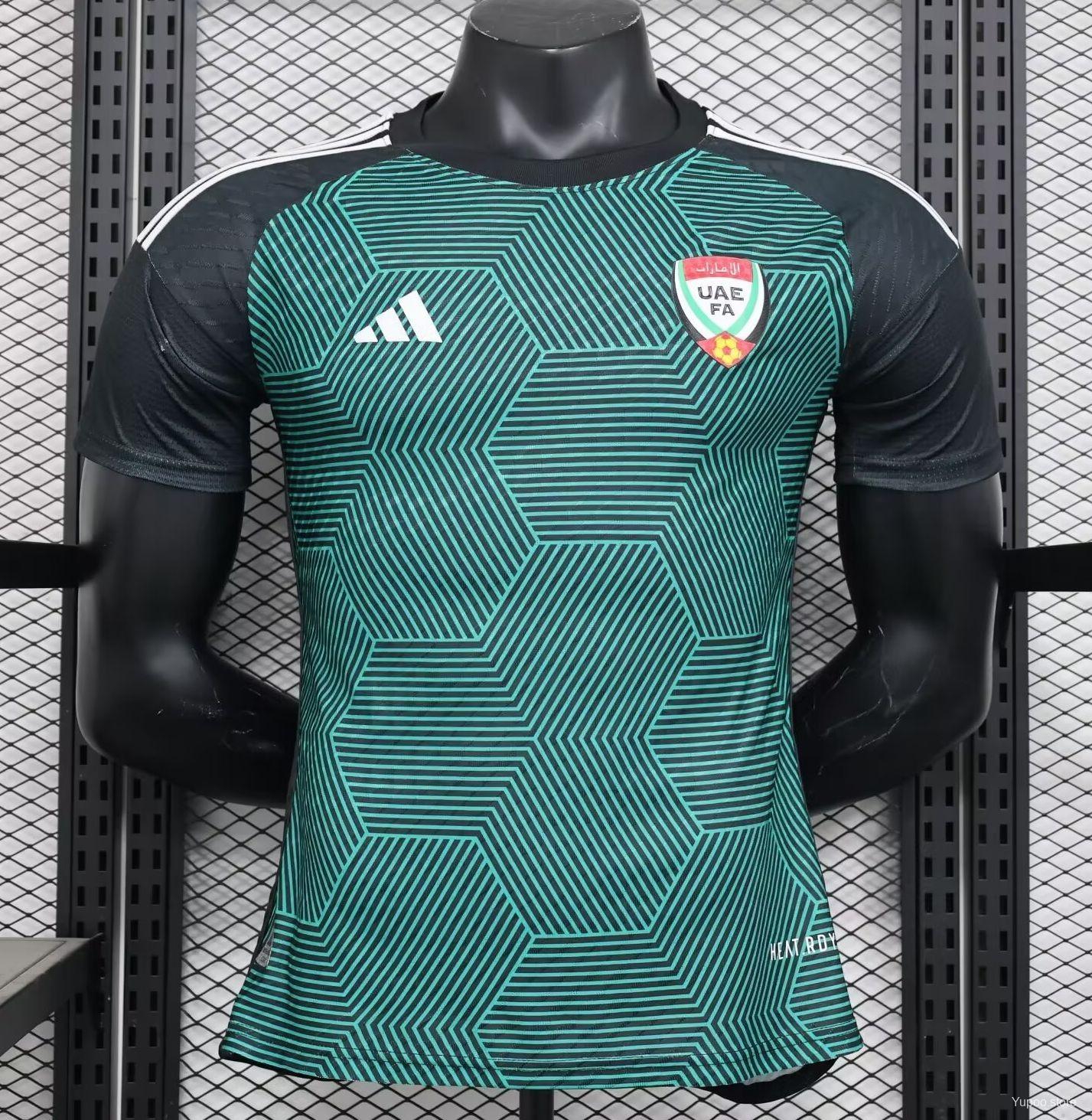 Camisola Emirados Árabes Unidos 2024 Alternativa Verde Versão Jogador