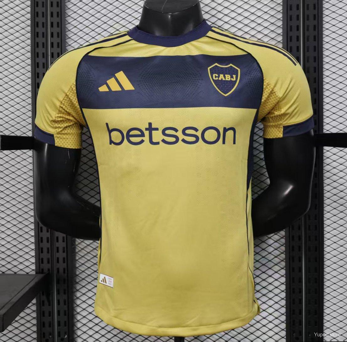 Camisola CA Boca Juniors 2025-26 Alternativa Amarela Versão Jogador