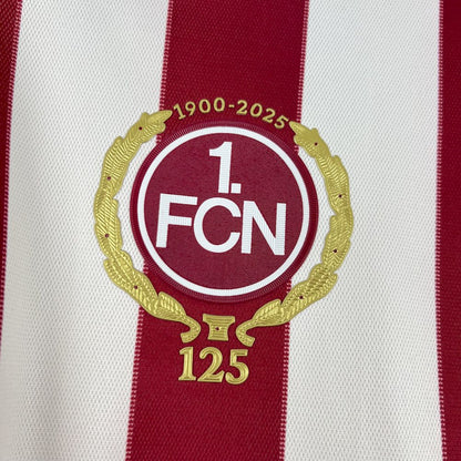 Camisola 1.FC Nuremberg 2025-26 Edição Especial 125º Aniversário Versão Adepto