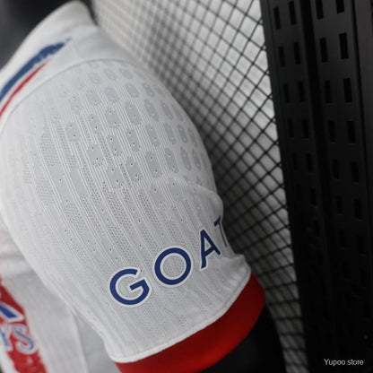 Camisola FC Paris Saint-Germain 2024-25 Alternativa Branca Versão Jogador