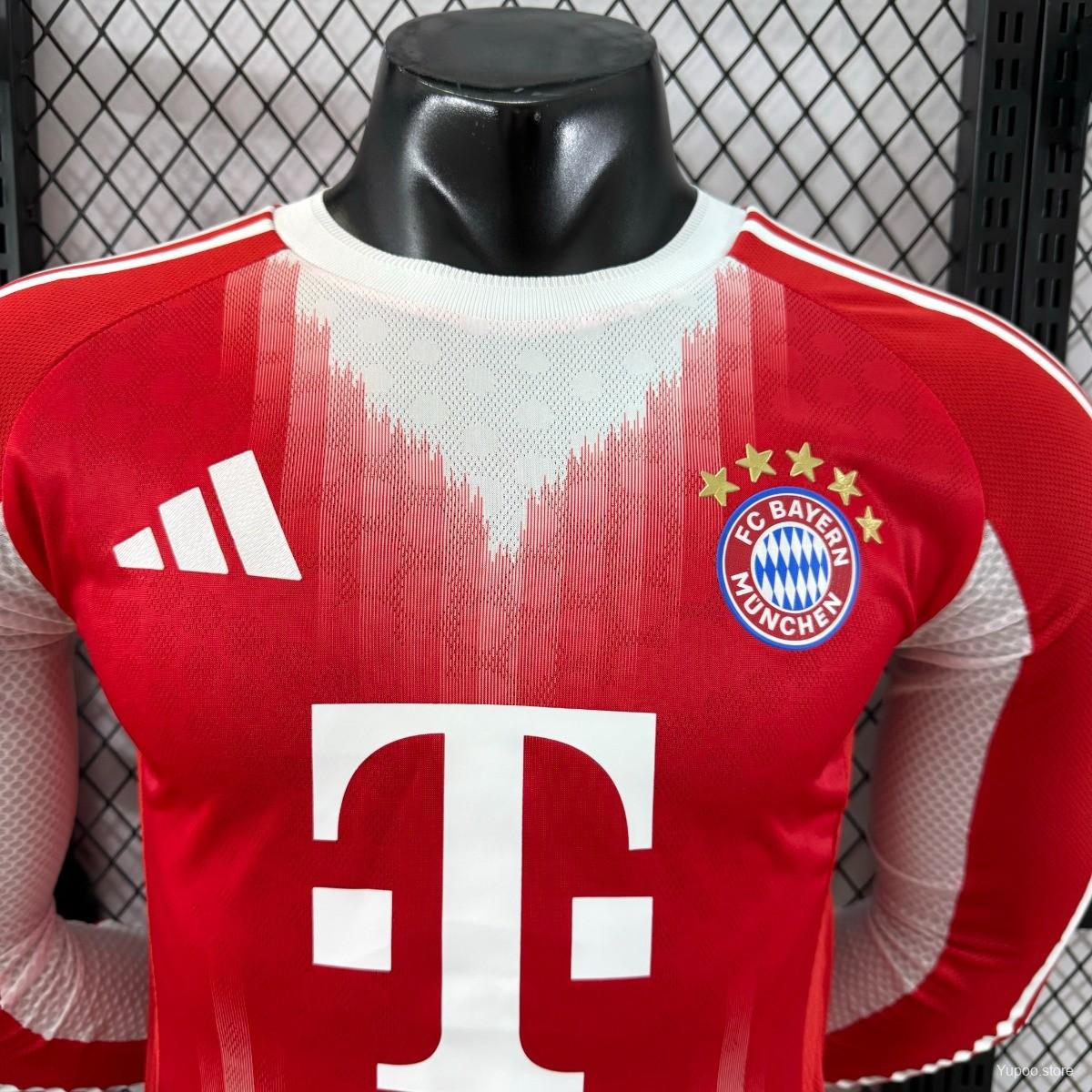 Camisola Manga Comprida FC Bayern Munique 2025-26 Principal Versão Jogador