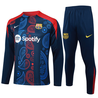 Fato de Treino FC  Barcelona 2024-25 - Camisola com Fecho