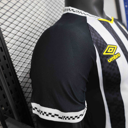 Camisola Santos FC 2025-26 Alternativa Preta/Branca Versão Jogador