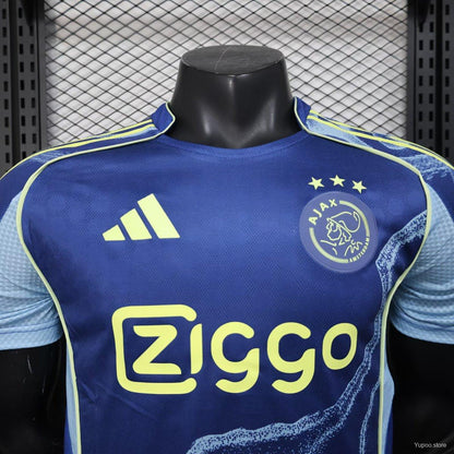 Camisola AFC Ajax 2025-26 Alternativa Azul Versão Jogador