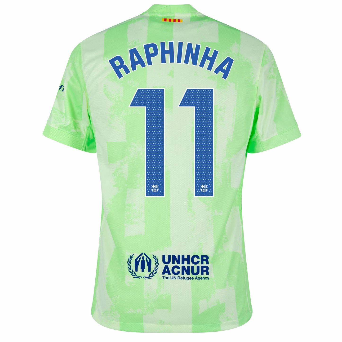 Camisola FC Barcelona 2024-25 Alternativa Verde Versão Adepto RAPHINHA #11