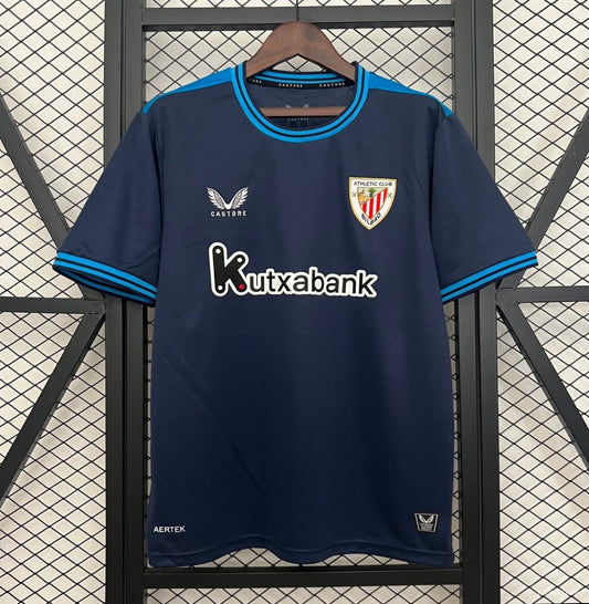 Camisola Athletic Club Bilbao 2025-26 Alternativa Azul Versão Adepto