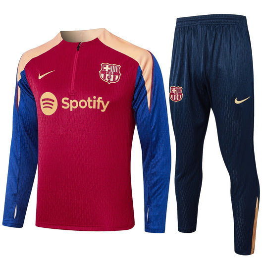 Fato de Treino FC Barcelona 2024-25 - Camisola com Fecho