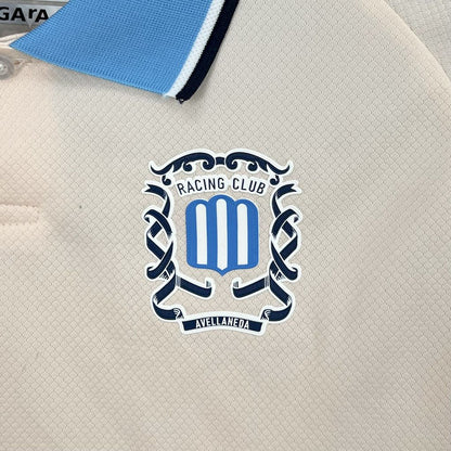 Camisola Racing Club 2025-26 Alternativa Branca Versão Adepto