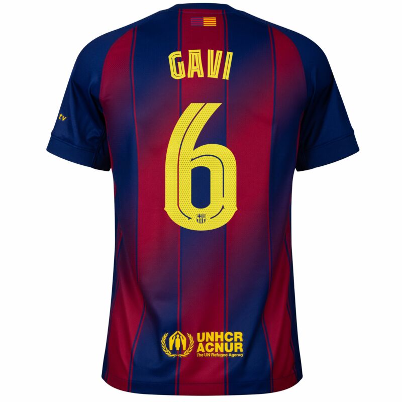 Camisola FC Barcelona 2025-26 Principal UCL Versão Adepto GAVI #6