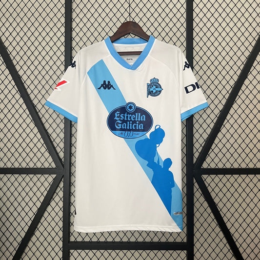 Camisola RC Deportivo de Corunha 2024-25 Alternativa Branca Versão Adepto