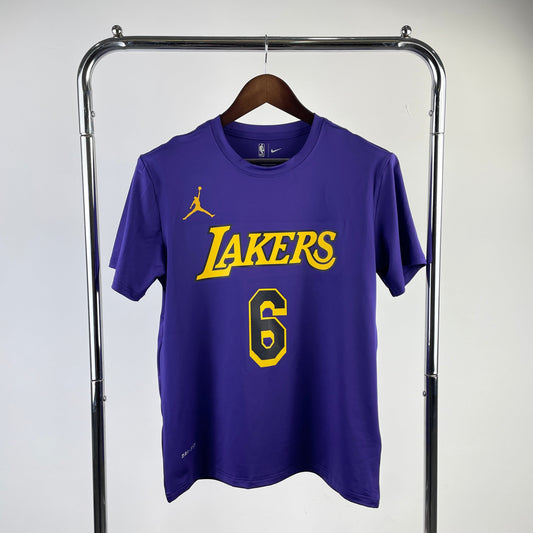 Tshirt NBA 2023 Los Angeles Lakers Dri-Fit James #6 Azul