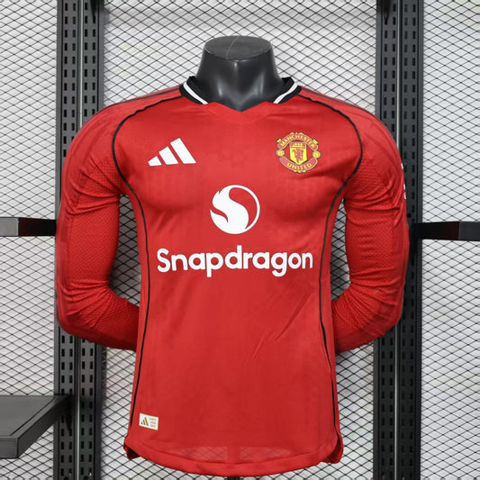Camisola Manga Comprida M-United 2025-26 Principal Versão Jogador