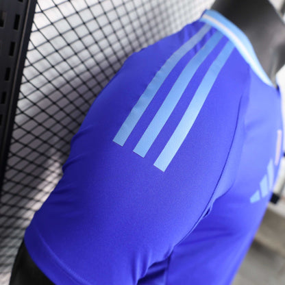 Camisola Argentina 2024 Alternativa Azul Versão Jogador