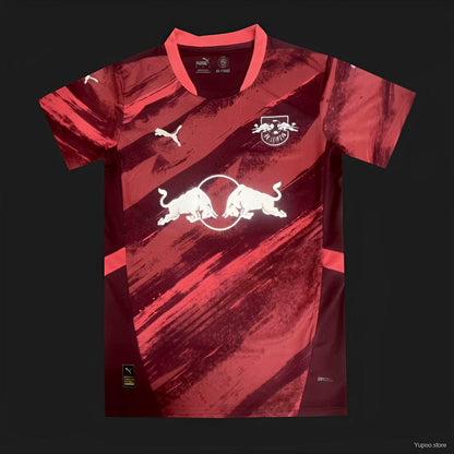 Camisola RB Leipzig 2024-25 Alternativa Vermelha Versão Adepto