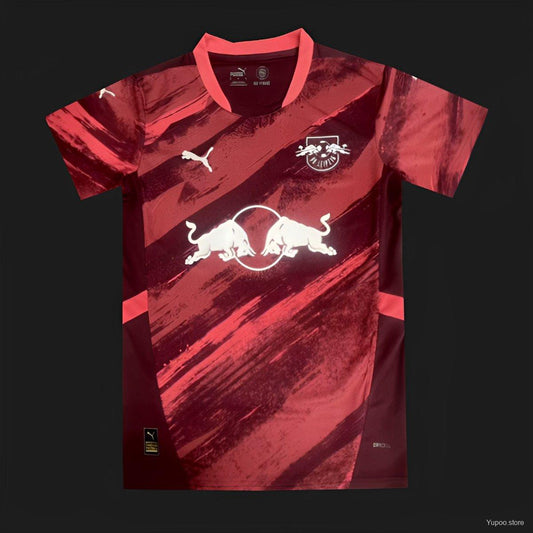Camisola RB Leipzig 2024-25 Alternativa Vermelha Versão Adepto