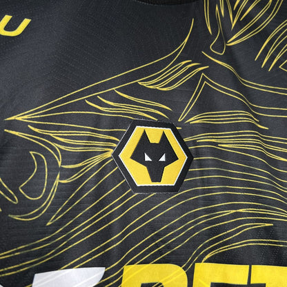 Camisola WOL 2024-25 Alternativa Preta Versão Adepto