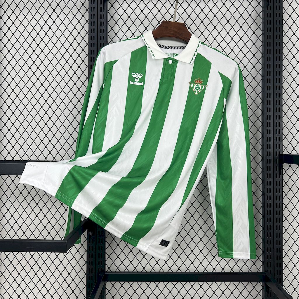 Camisola Manga Comprida Real Betis 2024-25 Principal Versão Adepto