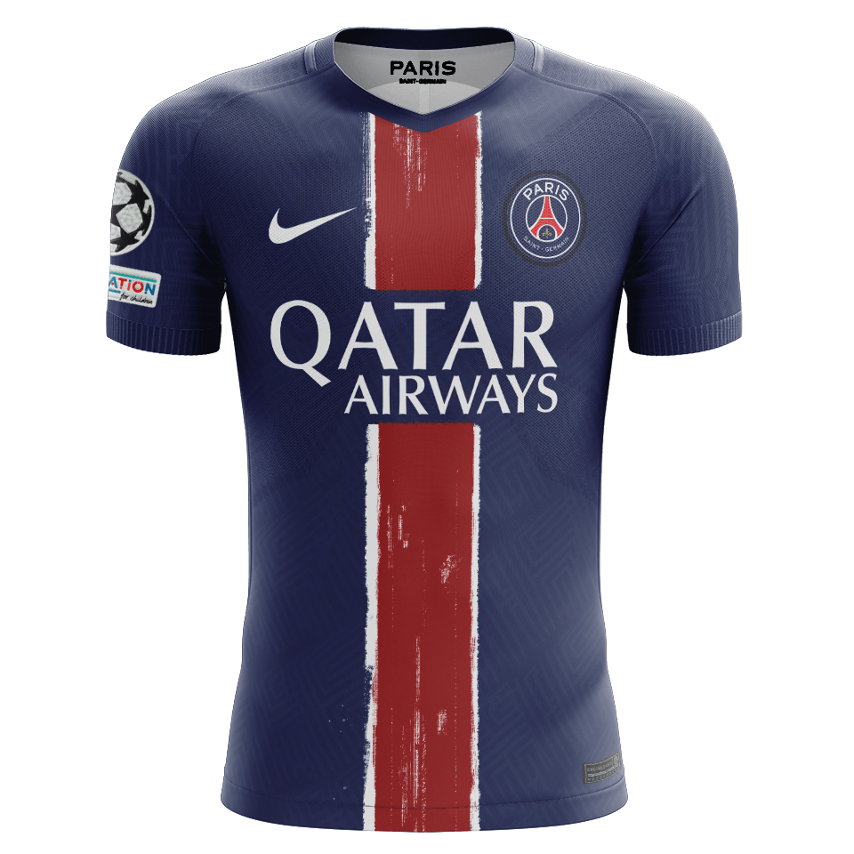 Camisola FC Paris Saint-Germain 2024-25 Principal UCL Versão Adepto N. MENDES #25
