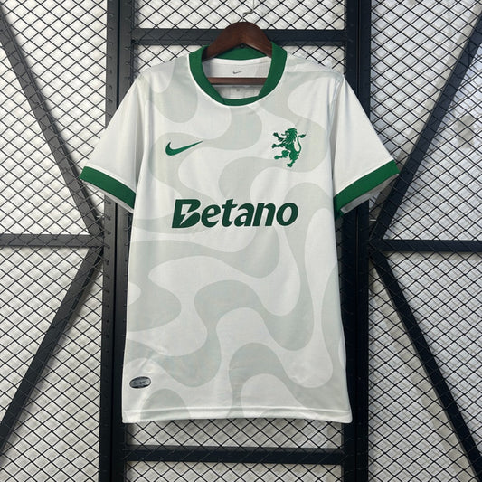 Camisola SCP 2025-26 Alternativa Branca Versão Adepto (Entrega Imediata)